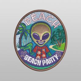 Beach Party Machine Embroidery Design - Cre8iveSkill
