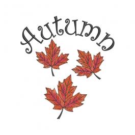 Autumn Falling leaves Digitized Embroidery Design - Cre8iveSkill
