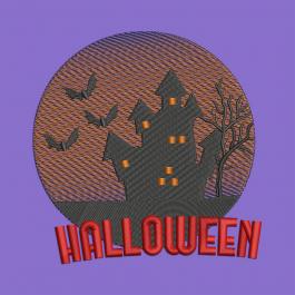Scary Haunted House Embroidery Design | Cre8iveSkill