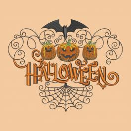 Halloween Pumpkin Faces Embroidery Design | Cre8iveSkill