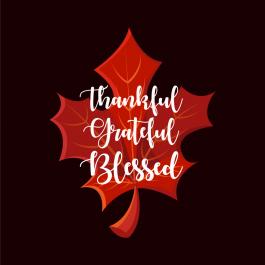 Thankful Grateful Blessed Vector Art Design | Cre8iveSkill