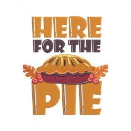 Thanksgiving Pie Embroidery Design | Cre8iveSkill