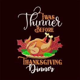 Thanksgiving Turkey Dinner Machine Embroidery Design | Cre8iveSkill