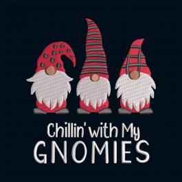 Christmas Gnomes Machine Embroidery Design