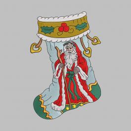 Father Christmas Stocking Embroidery Design-Cre8iveSkill