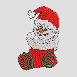 Cre8iveSkill |Digitized embroidery Christmas snowman design