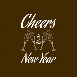 Cheers To The New Year Vector Graphics Design-Cre8iveSkill