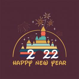 2022 Happy New Year Vector Graphic Design