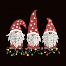 Christmas With My Gnomies Digitized Embroidery Design - Cre8iveSkill