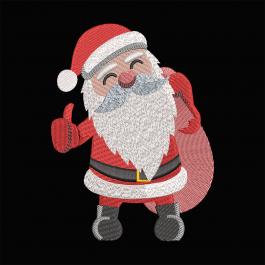 Christmas Santa Claus Machine Embroidery Design