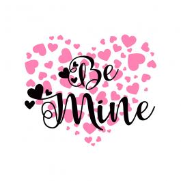 Be Mine Valentine Vector Art Design - Cre8iveSkill