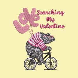 Searching My Valentine Machine Embroidery Design | Cre8iveSkill