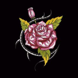 Rose Flower Machine Embroidery Design - Cre8iveSkill