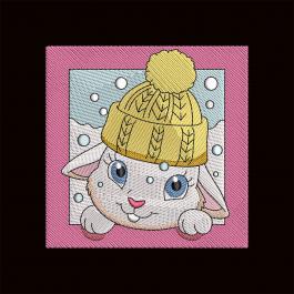 Cute Easter Bunny Embroidery Design