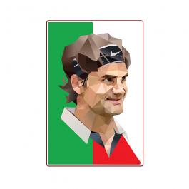 Roger Federer Vector Graphic Design | Cre8iveSkill
