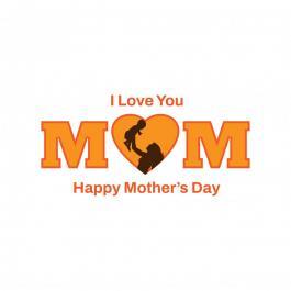 I Love You Mom Vector Graphic Design | Cre8iveSkill