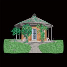 Garden House Machine Embroidery Design | Cre8iveSkill