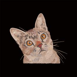 Cute Cat Machine Embroidery Design | Cre8iveSkill