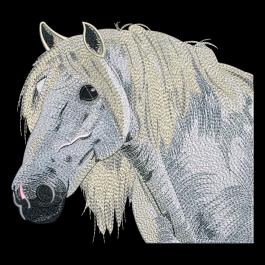 Gypsy Vanner Horse Embroidery Design