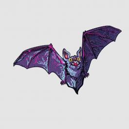 Bat Digitized Embroidery Design | Cre8iveSkill