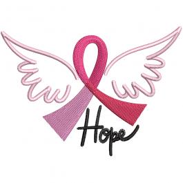 Breast Cancer Ribbon Of Hope Embroidery Design | Cre8iveSkill