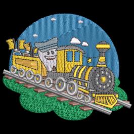 Elegant Dentist Train Digital Embroidery Design | Cre8iveSkill