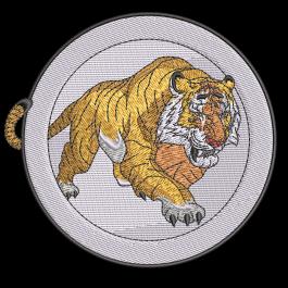 High Quality Walking Tiger Machine Embroidery Design | Cre8iveSkill