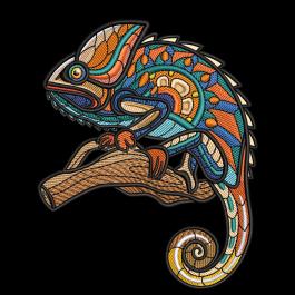 Chameleon Embroidery Design | Cre8iveSkill