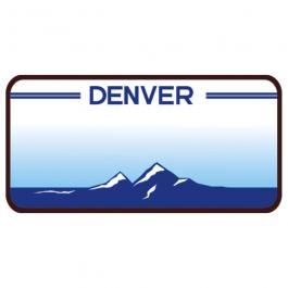 Denver Licence Plate Vector Art | Cre8iveSkill