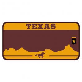 Texas License Plate Vector Graphic Design | Cre8iveSkill