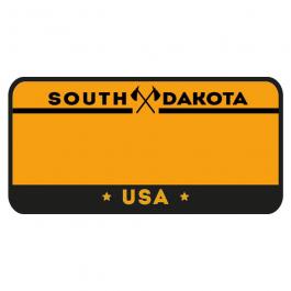 High Quality South Dakota License Plate Vector Graphic Design | Cre8iveSkill