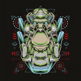 Mecha Monkey Vector Graphic Design | Cre8iveSkill