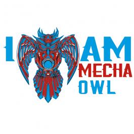 I Am Mecha Owl Vector Graphic Design | Cre8iveSkill
