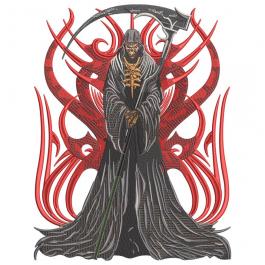 The Grim Reaper Embroidery Design | Cre8iveSkill The Grim Reaper Embroidery Design | Cre8iveSkill