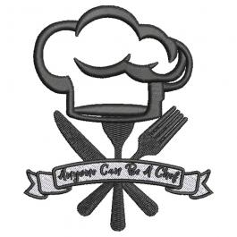 Anyone Can Be A Chef High Quality Embroidery Design | Cre8iveSkill