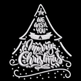 Wish You A Merry Christmas Embroidery Design | Cre8iveSkill