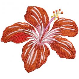 High Quality Hibiscus Machine Embroidery Design | Cre8iveSkill