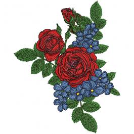 Red Rose Machine Embroidery Design | Cre8iveSkill