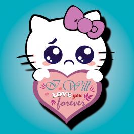 I Will love You Forever Vector Graphic Design | Cre8iveSkill