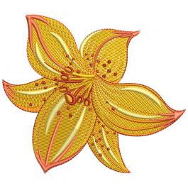 Lily Flower Machine Embroidery Design | Cre8iveSkill Lily Flower Machine Embroidery Design | Cre8iveSkill