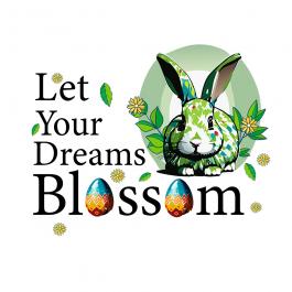 Let Your Dreams Blossom Vector Graphic Design | Cre8iveSkill