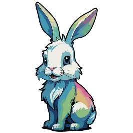 High Quality Colorful Rabbit Vector Graphic Design | Cre8iveSkill
