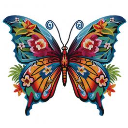 Floral Butterfly Coloreel Embroidery Design | Cre8iveSkill Floral Butterfly Coloreel Embroidery Design | Cre8iveSkill