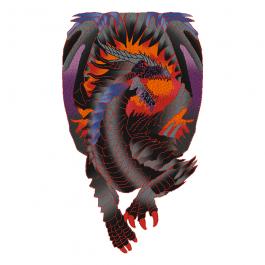 High Quality Dragon Coloreel Embroidery Design | Cre8iveSkill