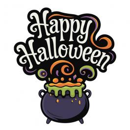 Quality Happy Halloween Bubbling Cauldron Vector Design | Cre8iveSkill Quality Happy Halloween Bubbling Cauldron Vector Design | Cre8iveSkill