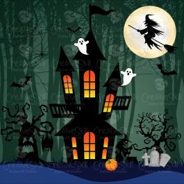 Quality The Halloween Night Vector Graphci Design | Cre8iveSkill