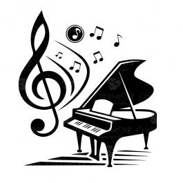 Musical Piano Vector Design- Cre8iveskill