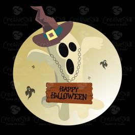 Halloween Ghost Vector Design  | Cre8iveSkill