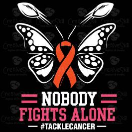 Nobody Fights Alone Vector Graphic Design | Cre8iveSkill