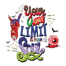 Only Limit Is Your Soul Vector Design Halloween Vector Art Design | Cre8iveSkill